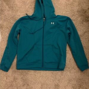 Under Armour Women’s Large Aqua Zip-Up Hoodie